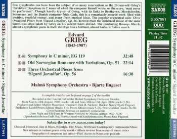 CD Edvard Grieg: Symphony In C Minor - Three Pieces Form 'Sigurd Jorsalfar' 440392