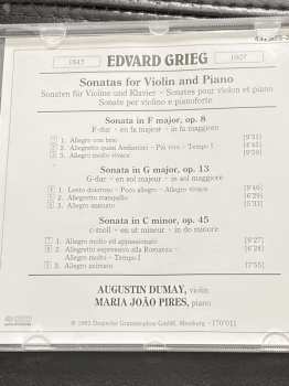 CD Edvard Grieg: Violin Sonatas = Violin Sonaten = Sonates Pour Violon 44788