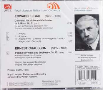 CD Sir Edward Elgar: Violin Concerto / Poème 603880