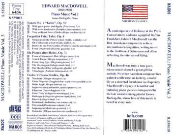 CD Edward MacDowell: Piano Music Vol. 3 608841