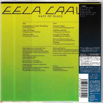 CD Eela Craig: Hats Of Glass 612328