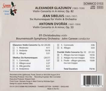 CD Efi Christodoulou: Glazunov, Sibelius, Dvorak 545490