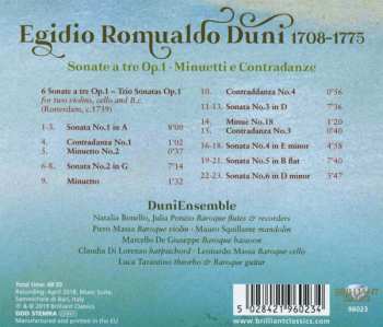 CD Egidio Romualdo Duni: Trio Sonatas Op. 1 407901