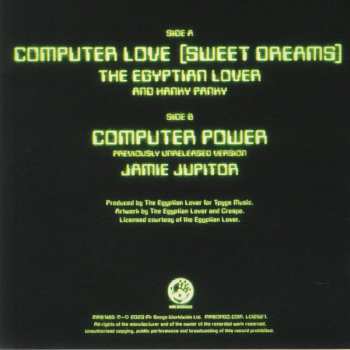 SP Egyptian Lover: Computer Love (Sweet Dreams) / Computer Power LTD 58592