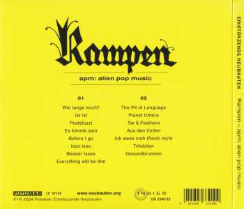 2CD Einstürzende Neubauten: Rampen - APM: Alien Pop Music 570906