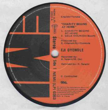 LP Eji Oyewole: Charity Begins At Home 596208