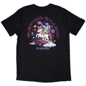 Merch Electric Callboy: Electric Callboy Unisex T-shirt: Spaceman Unicorn (back Print) (medium) M