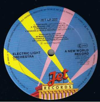 LP Electric Light Orchestra: A New World Record 648709