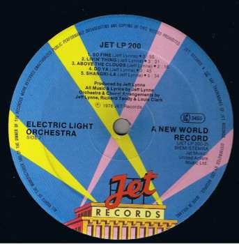 LP Electric Light Orchestra: A New World Record 648709