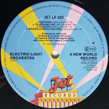 LP Electric Light Orchestra: A New World Record 651673