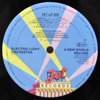 LP Electric Light Orchestra: A New World Record 661729