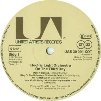 LP Electric Light Orchestra: On The Third Day 647285