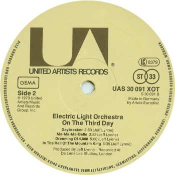 LP Electric Light Orchestra: On The Third Day 647285