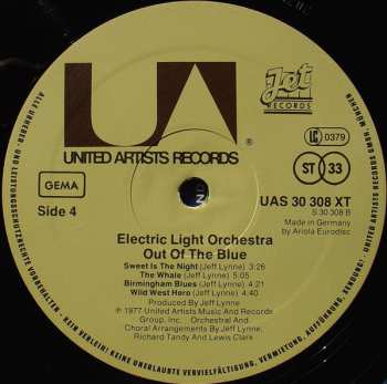 2LP Electric Light Orchestra: Out Of The Blue 655255