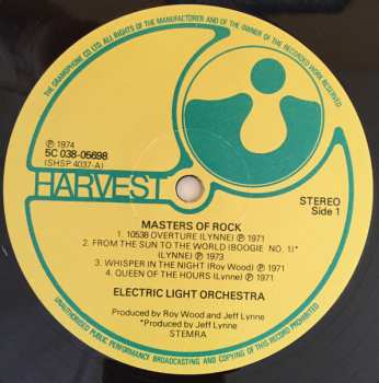 LP Electric Light Orchestra: Masters Of Rock - Electric Light Orchestra Showdown 655215