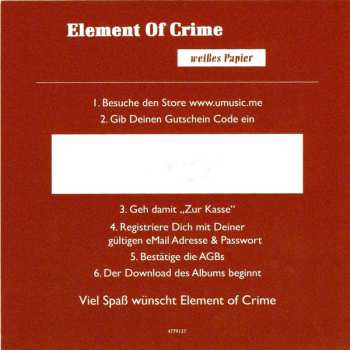 LP Element Of Crime: Weißes Papier 600033