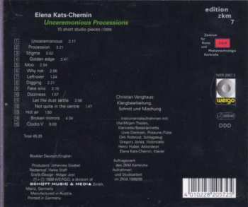 CD Elena Kats-Chernin: Unceremonious Processions 294884