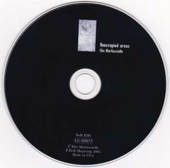 CD Elio Martusciello: Unoccupied Areas 630297