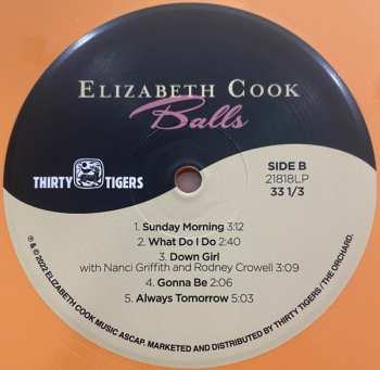 LP Elizabeth Cook: Balls CLR | DLX 557601