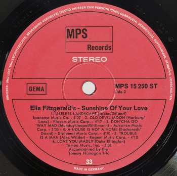 LP Ella Fitzgerald: Sunshine Of Your Love 585627