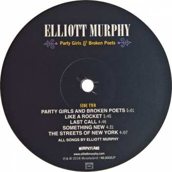 LP Elliott Murphy: Party Girls & Broken Poets LTD 69503