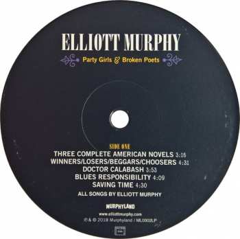 LP Elliott Murphy: Party Girls & Broken Poets LTD 69503