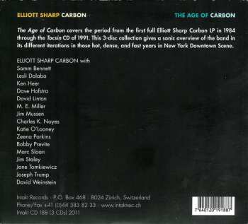 3CD Elliott Sharp: The Age Of Carbon 565329