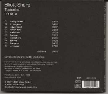 CD Elliott Sharp: Tectonics: Errata 589632