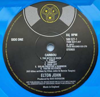 2LP Elton John: Caribou CLR 550859