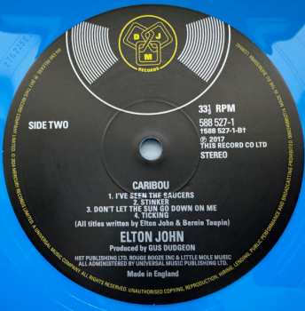 2LP Elton John: Caribou CLR 550859