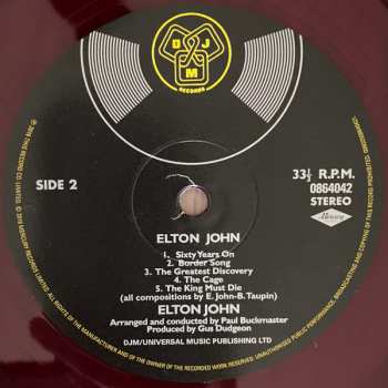 2LP Elton John: Elton John CLR | LTD 570853