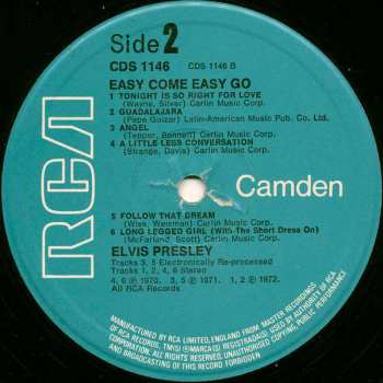 LP Elvis Presley: Easy Come, Easy Go 641177