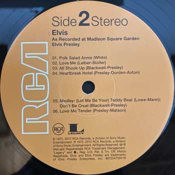 2LP Elvis Presley: Elvis As Recorded At Madison Square Garden 582784