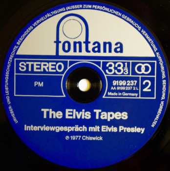 LP Elvis Presley: The Elvis Tapes 630099