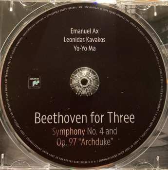 CD Yo-Yo Ma: Beethoven For Three: Symphony No. 4 And Op. 97 "Archduke" 552128