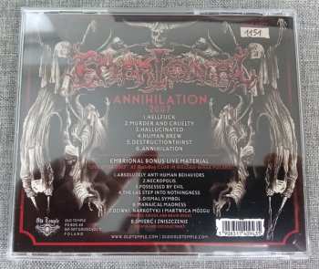 CD Embrional: Annihilation 2007 + Live 243627