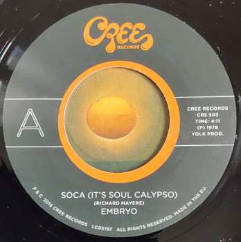 SP Embryo: Soca (It's Soul Calypso) LTD 314120