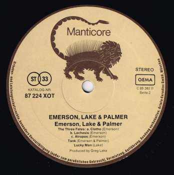 LP Emerson, Lake & Palmer: Emerson Lake & Palmer 603311