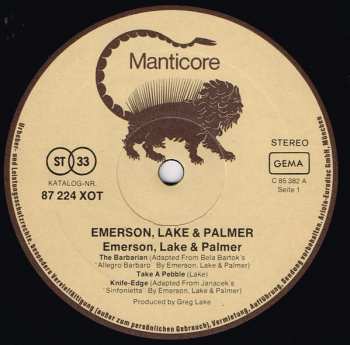 LP Emerson, Lake & Palmer: Emerson Lake & Palmer 603311