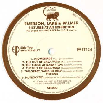 LP Emerson, Lake & Palmer: Pictures At An Exhibition CLR | LTD 622930