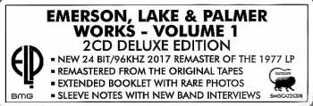 2CD Emerson, Lake & Palmer: Works (Volume 1) DLX 40798