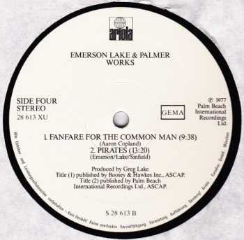 2LP Emerson, Lake & Palmer: Works (Volume 1) 603324