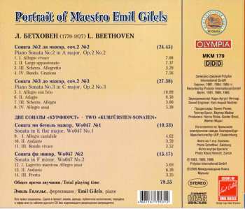 CD Emil Gilels: Эмиль Гилельс - Бетховен: Сонаты № 2,3; Сонаты № 1,2 "Курфюрст". Альбом 1 / Emil Gilels - Beethoven: Sonatas No. 2,3; Kurfürsten-Sonaten No. 1,2. Vol. 1 568736