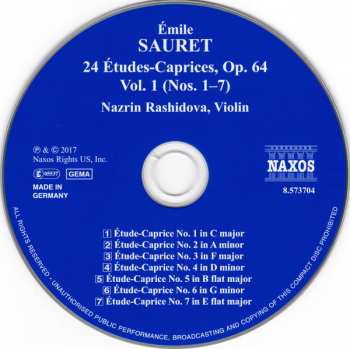 CD Nazrin Rashidova: 24 Études-Caprices, Op. 64: Vol. 1 (Nos. 1-7) 291135