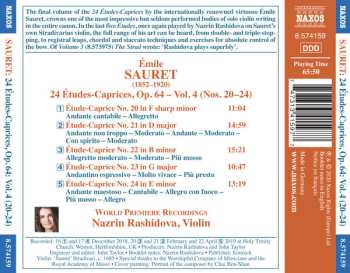 CD Nazrin Rashidova: 24 Etudes-Caprices, Op. 64 Vol. 4 (Nos. 20-24) 609355