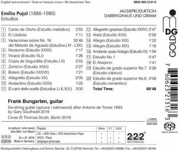 SACD Emilio Pujol: Estudios 111285