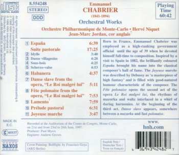 CD Emmanuel Chabrier: España • Fête Polonaise • Joyeuse Marche 116313