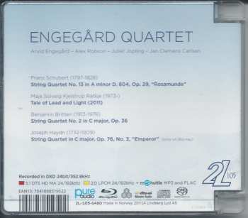 Blu-ray/SACD Engegård Quartet: Franz Schubert - Maja Ratkje - Benjamin Britten - Joseph Haydn 569096