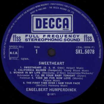 LP Engelbert Humperdinck: Sweetheart 585628