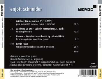 CD Enjott Schneider: Clair-Obscur - Colors Of Saxophones 233302